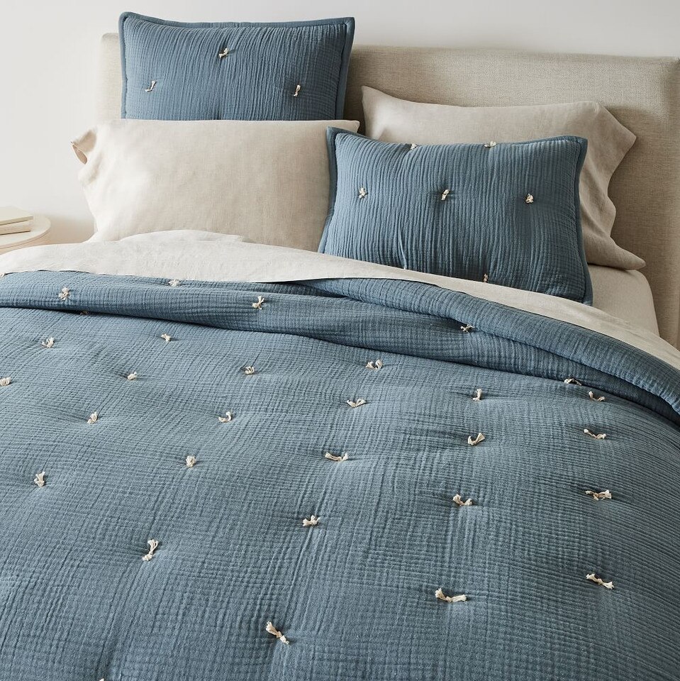 Dreamy Gauze Cotton Coverlet & Pillowcases West Elm Australia